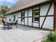 Bild... Wohnhaus mit Fachwerk - Traumgrundst�ck mit ca. 10.500 m� - Einbauk�che - Kaminofen - Carport....